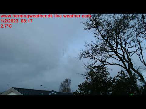 February 2023 weathercam timelapse, herningweather.dk