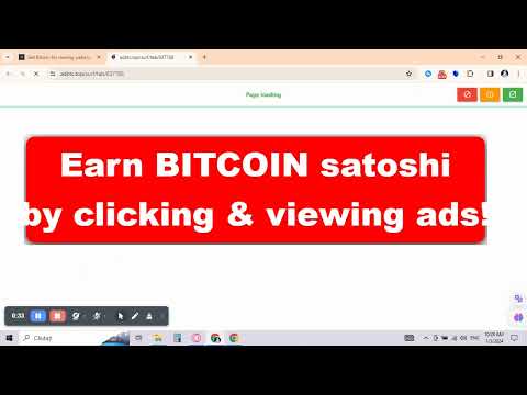 Earn Bitcoin by viewing ads online - amazing website!