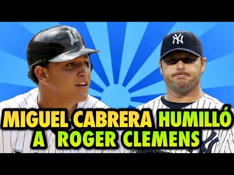 EL DÍA EN QUE CLEMENS CASI GOLPEA A MIGUEL CABRERA PERO ESTE LE CONECTA UN ENORME HOME RUN - MLB