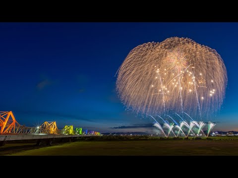 2024年 新潟県 【長岡市で打上げ花火】 ✨3箇所ワイド花火🎆ラストはフェニックスも！✨