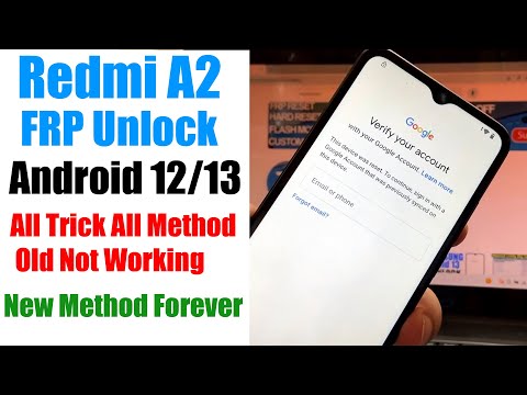 Redmi a2 FRP Bypass Android 13 | Redmi A2 Plus Google Account Unlock Android 12