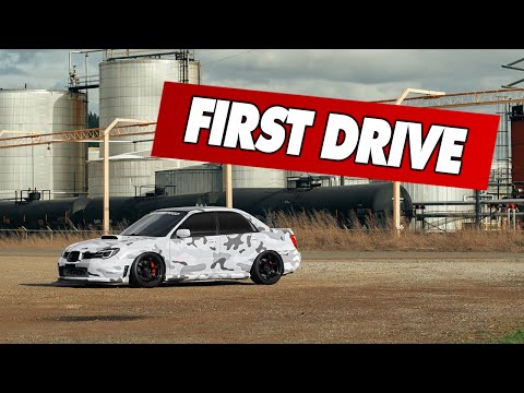 FIRST DRIVE IN THE FULLY BUILT STi!