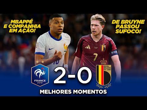 MBAPPE FICOU NA RESERVA - França 2x0 Bélgica - Melhores Momentos