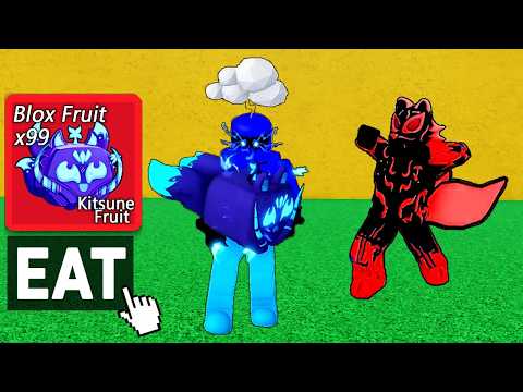 Eating KITSUNE FRUIT in front of DESPERATE SCAMMERS.. (Blox Fruits)