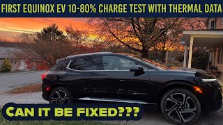 What is going on with Chevy Equinox EV Thermals? FIRST 10-80% Charge Test with Car Thermal Readings