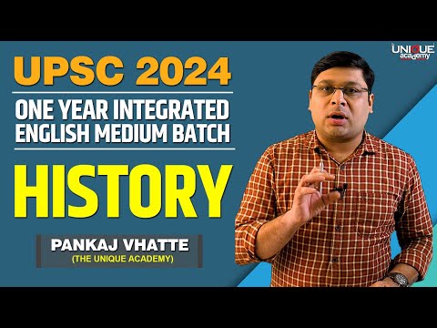 UPSC 2024 | HISTORY | FREE LECTURE BY PANKAJ VHATTE