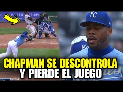 AROLDIS CHAPMAN SE DESCONTROLA Y PIERDE EL JUEGO ANTE LOS ORIOLES, ROYALS HIGHLIGHTS - MLB