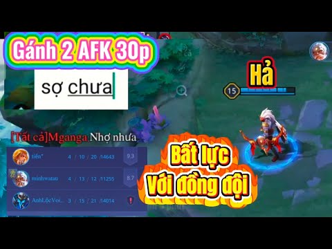 Thấy trâm anh gáy sớm 2 đồng đội Afk cho natalya gánh 30 phút | Liên quân