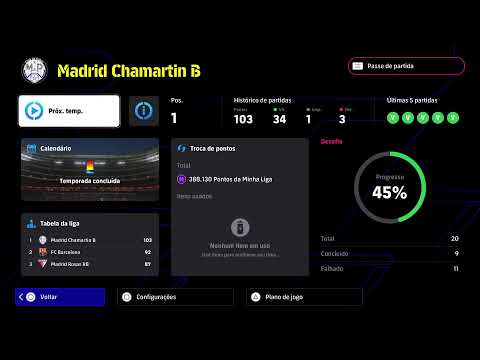 eFootball no difícil Ao Vivo live full game