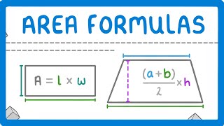 GCSE Maths - How to Find the Area of Rectangles, Parallelograms, Triangles and Trapeziums #105