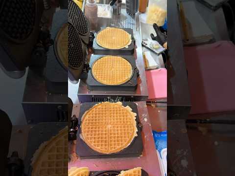 Corn Cheese  Waffles - Korean Street Food #shorts