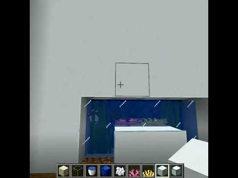 Minecraft: Modern Aquarium Bed #shorts #minecraft