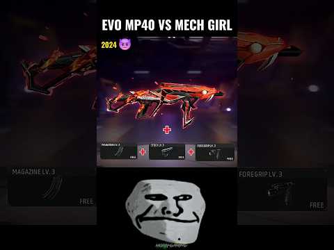 Evo Mp40 😈 Vs Mechanical Mp40 💀 #shorts #freefireshorts #shortsfeed #garenafreefire #viral