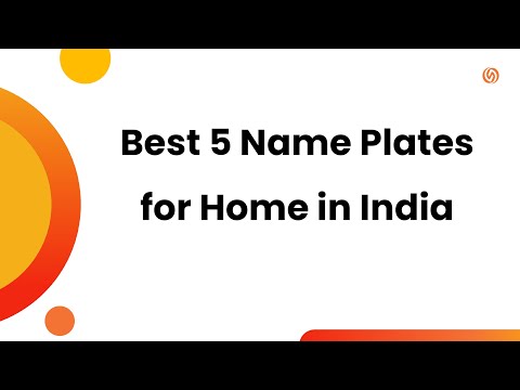 5 Best Name Plates for Home in India 2024 | Online Shopping | Reviews