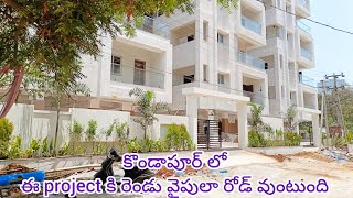 in Kondapur||spacious & Brand New 2bhk & 3bhk Flats for sale in Kondapur Hyderabad||Direct builder