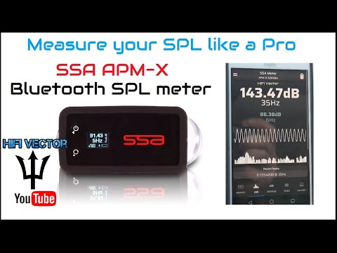 SSA APM-X car audio SPL meter bluetooth DB tester