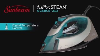 Sunbeam® turbo STEAM™ Digital Iron -   Digital Temperature Control