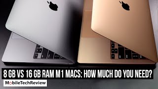 8GB vs 16GB RAM for M1 MacBook, How Much do You Need?