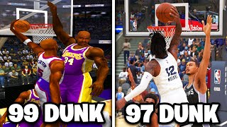 Poster With The Highest Rated Dunker In Every NBA 2K