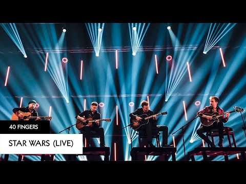 40 FINGERS - Star Wars (Main Theme & Imperial March) with 4 Guitars (LIVE)