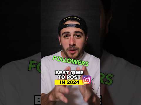 The BEST Time To Post on Instagram TO GROW FASTER 2024 (not what you think)