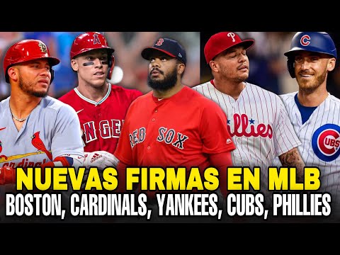 PELOTEROS AGENTES LIBRES FIRMAN POR MILLONES, KENLEY JANSEN, JUDGE, WILLSON CONTRERAS - MLB BASEBALL