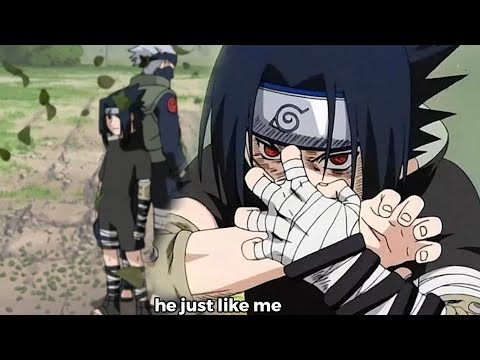 sasuke was HIM in the BLACK outfit