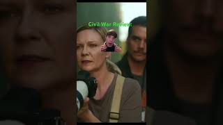 Civil War is ok. Civil War review  #civilwarmovie #kirstendunst #jesseplemons #caileespaeny #a24