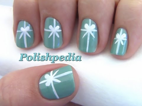 Tiffany's Christmas Present Nail Art