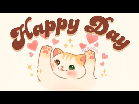 Happy Day Lofi ✨1 Hour Cafe Song 🥞 Stream cafe 🍓cute & relaxing music☀️  Make Your Day Better