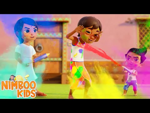 Holi Aayi, होली आई, Hindi Rhymes for Children and Happy Holi, Indian Festival Songs