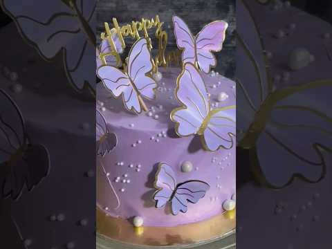 Butterfly Theme Cake| Butterfly Cake | Aesthetic Cake #cake #reels #shorts #short #shortvideo #viral