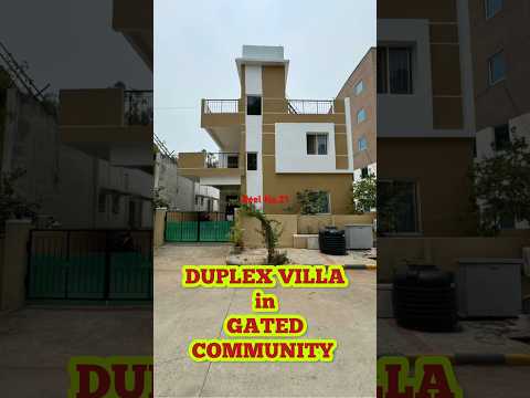 Gated community Duplex Villa with 175 sq.yds