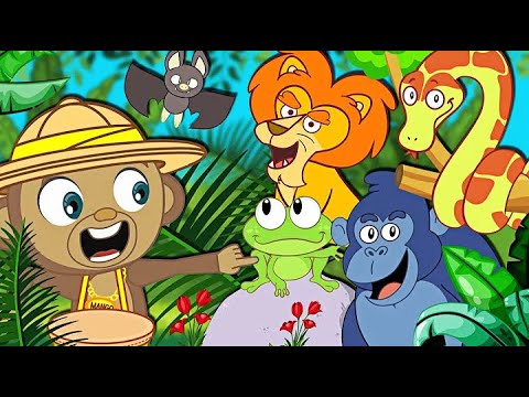 Annie and Ben In The Jungle Song + Kids Rhymes @hooplakidz