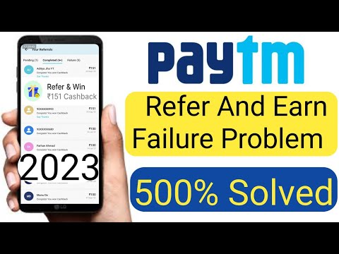 Paytm Refer And Earn Failure Problem 2023 Solved100% | Paytm Referral Failure Ho Raha Hai Baar Baar