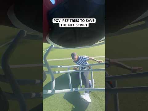 POV: REF TRIES TO SAVE THE NFL SCRIPT.. #nfl #funny #football