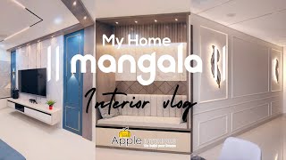 Aesthetic 3BHK Apartment Makeover at My Home Mangala, kondapur | Designed by Apple Interiors