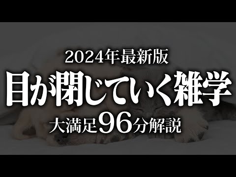 【睡眠導入】目が閉じていく雑学【リラックス】安心してお休みになってください♪