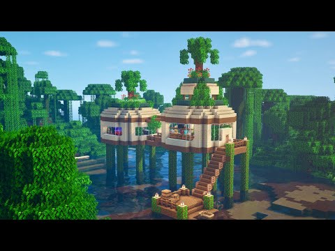 Minecraft | How to Build a Jungle House | Jungle Base Tutorial