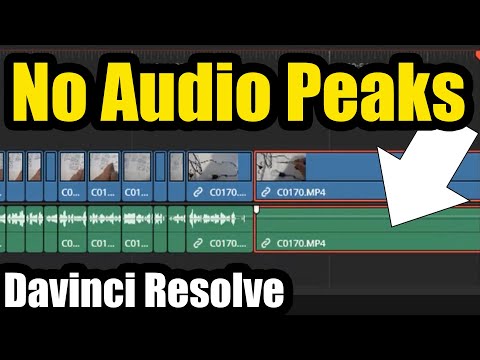 Audio Peaks missing, No waveform (Davinci Resolve, Project settings, Cache files, Audio)