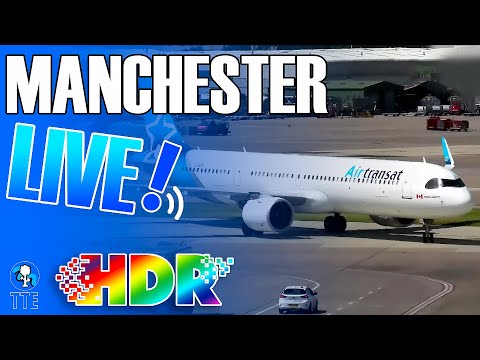 Manchester Airport Live in HDR! Stunning Close Up GROUND OPS! #planespotting #manchesterairportlive