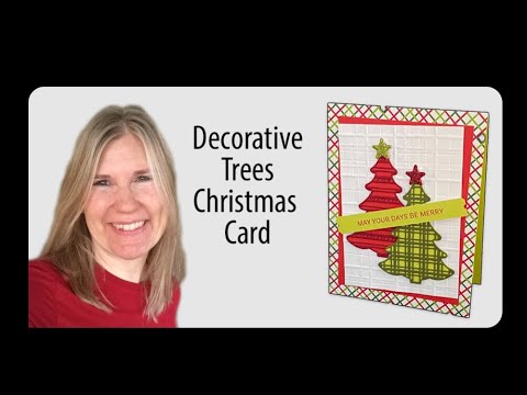 Decorative Trees Christmas Card