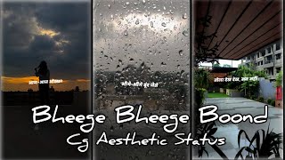 Bheege Bheege Boond |Monika Verma|Kajal Shrivas|Cg Status|Cg Aesthetic|Kinsh Crown|#shorts #status