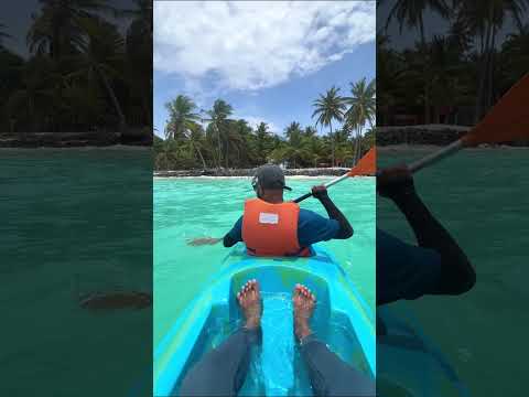 ലക്ഷദ്വീപ്പിലെ kayaking 🛶 #ytshorts #lakshadweep #beach