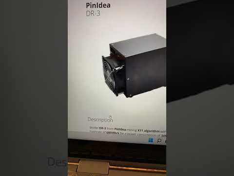 🔴🔴 PinIdea DR-3 ASIC Crypto Miner ✅ ✅