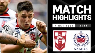 International Rugby League | England v Toa Samoa | Match Highlights | First Test