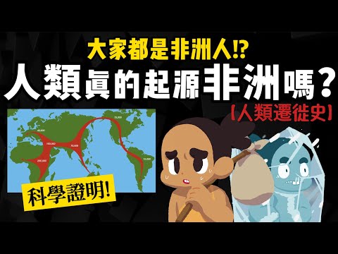 我們都是非洲人? 人類真的起源於非洲嗎? 科學證明【人類遷徙史】