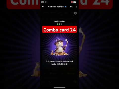 August 24, Combo Card || Hamster Kombat Daily Combo Cards 24 August #shorts #camcorder