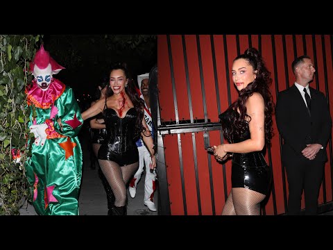 Anastasia "Stassie" Karanikolaou Walks Arm in Arm With a Mystery Man Dressed as a Clown on Halloween