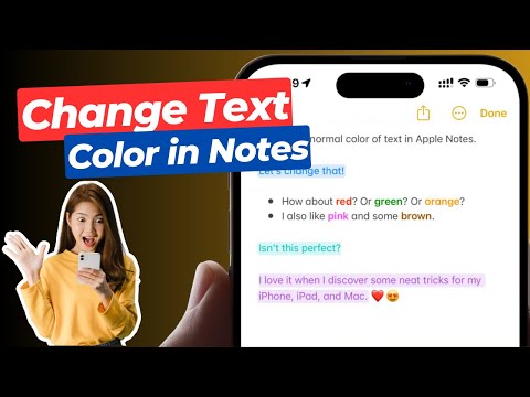 How to Change Text Color in Notes on iPhone - iOS 18 | Change text color in Notes on iPhone